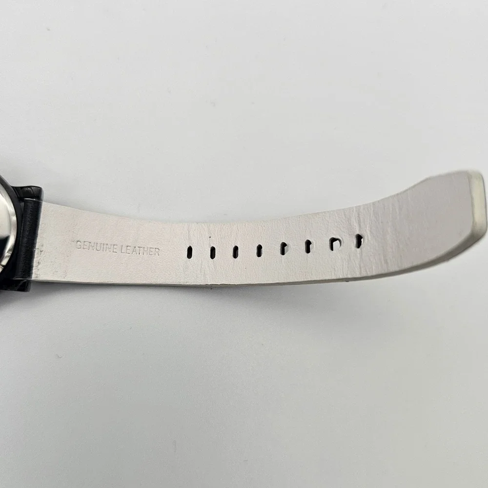 DKNY Women Watch Circa 1989 Donna Karan New York Black Leather Strap NY-2765 OS